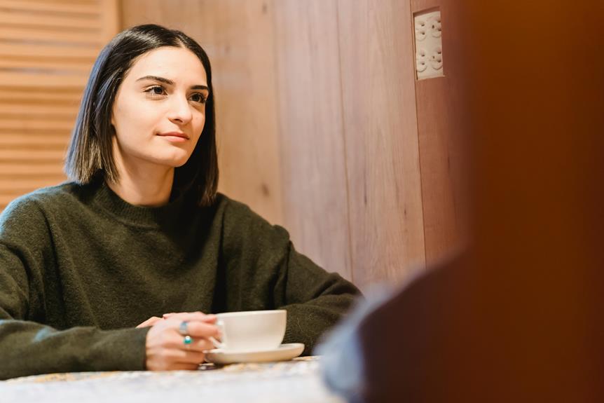 savoring black coffee flavor