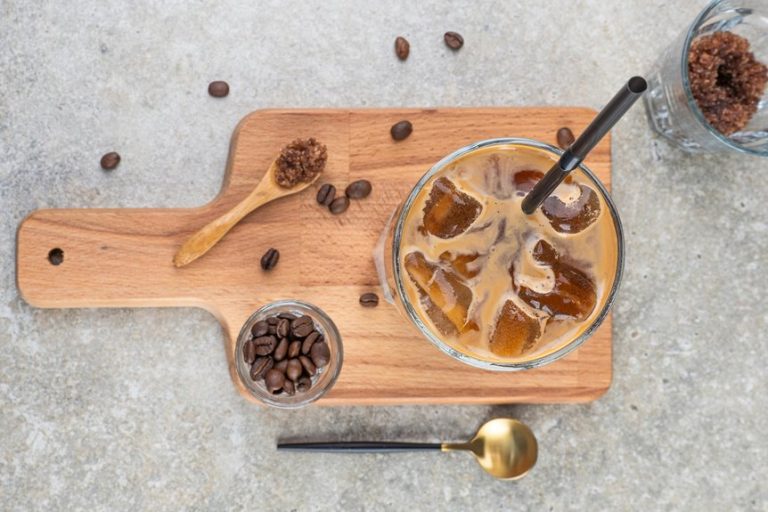 coffee ice cube preparation